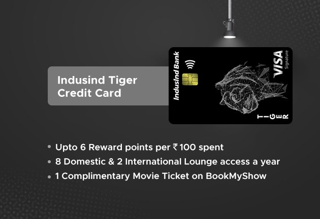 Indusind Tiger Credit Card - LIFETIME FREE | No Joining or Annual Fees